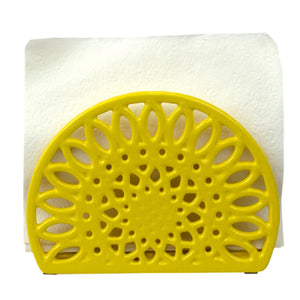 Home Basics Sunflower Cast Iron Napkin Holder, Yellow $7.00 EACH, CASE PACK OF 6