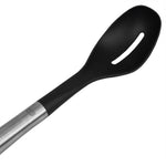 Load image into Gallery viewer, Home Basics Mesa Collection Scratch-Resistant Nylon Slotted Spoon, Black $3.00 EACH, CASE PACK OF 24
