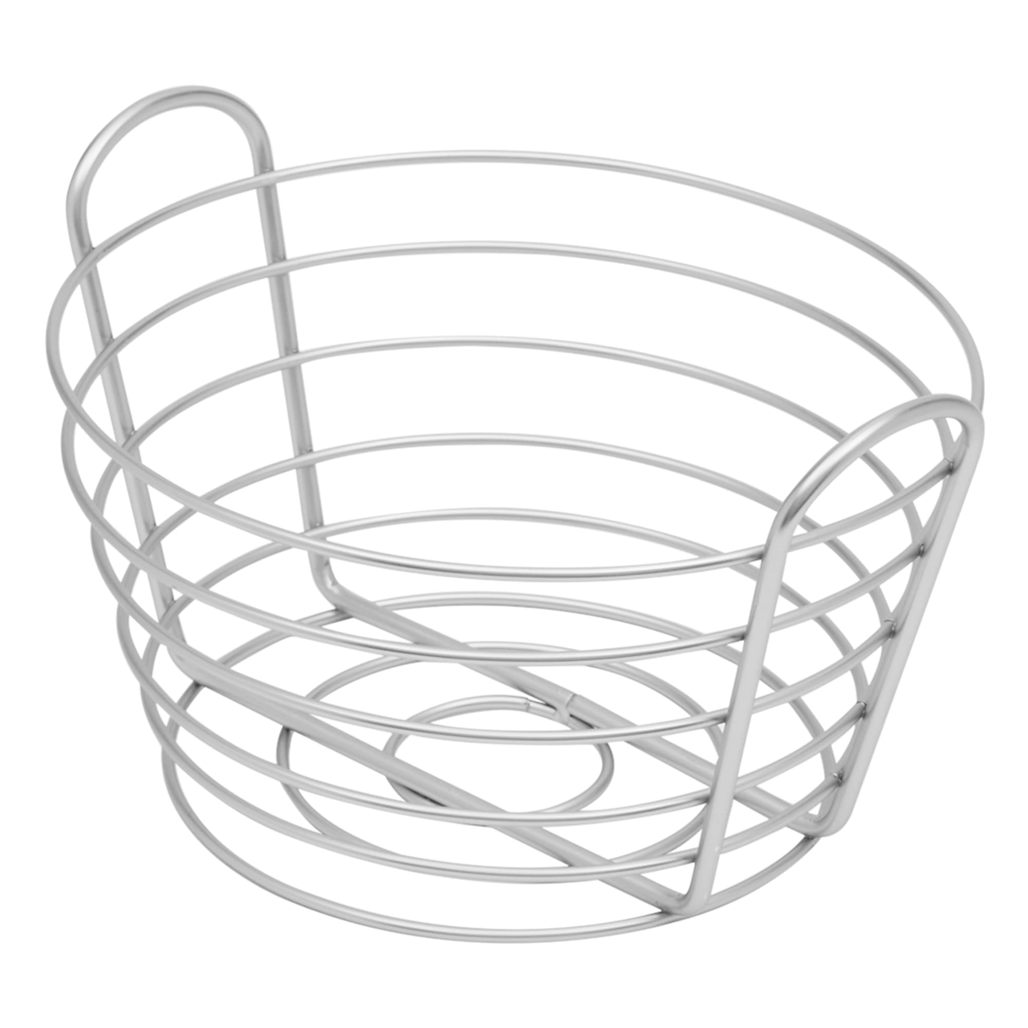 Michael Graves Design Simplicity Tapered Steel Wire Fruit Basket with Built in Easy Carrying Open Handles, Satin Nickel $10.00 EACH, CASE PACK OF 6