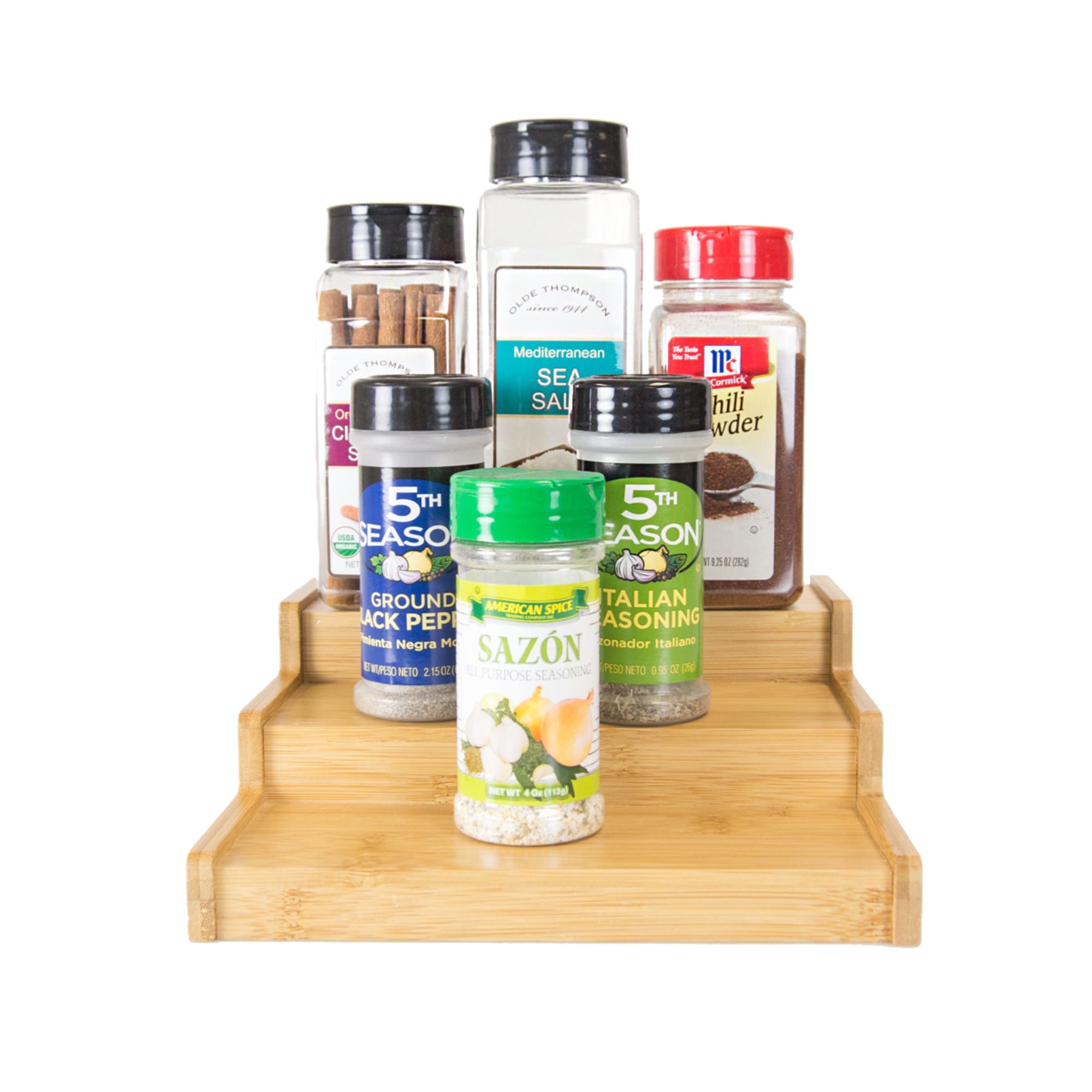Home Basics 3 Tier Bamboo Spice Rack, Natural $6.00 EACH, CASE PACK OF 12