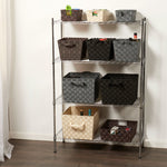Load image into Gallery viewer, Home Basics 4 Tier Steel Wire Shelf Rack, Chrome $60.00 EACH, CASE PACK OF 1
