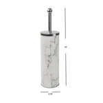 Load image into Gallery viewer, Home Basics Faux Marble Toilet Brush Set, White $4.00 EACH, CASE PACK OF 12
