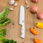 Load image into Gallery viewer, Home Basics Marble Collection 6&quot; Santoku Knife, White $3 EACH, CASE PACK OF 24
