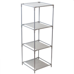 Home Basics Multi-Purpose Free-Standing  3 Cubed Organizing Storage Shelf, Grey $5.00 EACH, CASE PACK OF 12