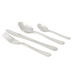 Load image into Gallery viewer, Home Basics Maya 16 Piece Stainless Steel Flatware Set, Silver $8.00 EACH, CASE PACK OF 12
