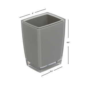 Home Basics Break-Resistant Plastic Tumbler, Grey $3.00 EACH, CASE PACK OF 24