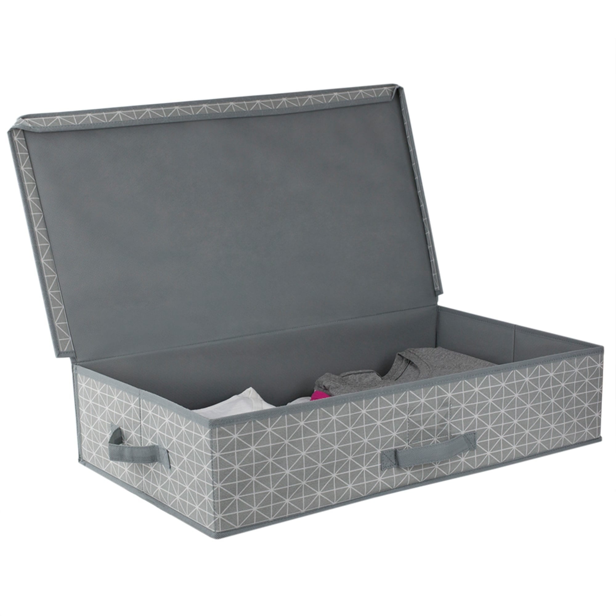 Home Basics Diamond Collection Under the Bed Storage Box, Grey $8.00 EACH, CASE PACK OF 12