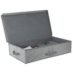 Load image into Gallery viewer, Home Basics Diamond Collection Under the Bed Storage Box, Grey $8.00 EACH, CASE PACK OF 12
