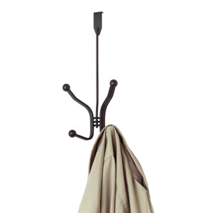 Home Basics Curved Over the Door Double Hanging Hook, Bronze $4.00 EACH, CASE PACK OF 12