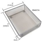 Load image into Gallery viewer, Home Basics 6 x 9 Mesh Steel Drawer Organizer, Silver $3 EACH, CASE PACK OF 12
