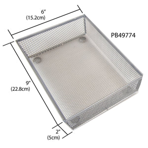 Home Basics 6 x 9 Mesh Steel Drawer Organizer, Silver $3 EACH, CASE PACK OF 12