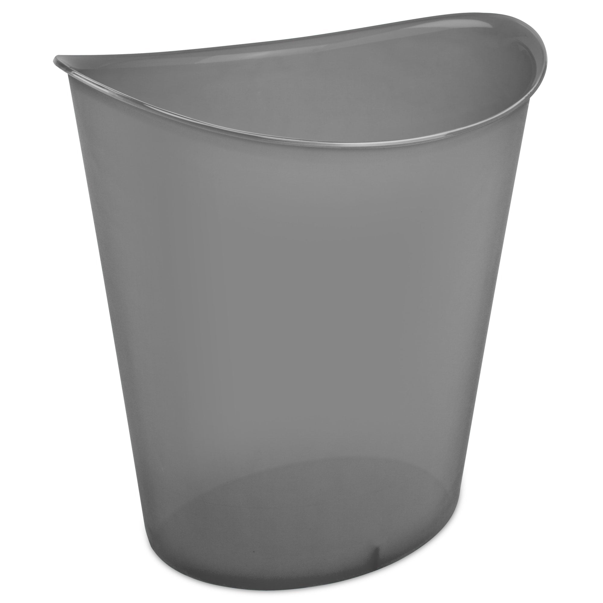 Sterilite 3 Gallon/11.4 Liter Oval Wastebasket Grey Flannel Tint $5.00 EACH, CASE PACK OF 6