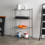 Load image into Gallery viewer, Home Basics 4 Tier Wide Steel Wire  Shelf, Grey $40.00 EACH, CASE PACK OF 4
