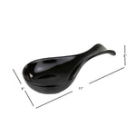 Load image into Gallery viewer, Home Basics Ceramic Spoon Rest, Black $4.00 EACH, CASE PACK OF 12
