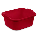 Load image into Gallery viewer, Sterilite 12 Quart/11.4 Liter Dishpan, Red $4.00 EACH, CASE PACK OF 8
