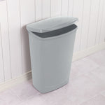 Load image into Gallery viewer, Sterilite 11.4 Gallon LiftTop Wastebasket, Cement $20.00 EACH, CASE PACK OF 6
