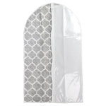 Load image into Gallery viewer, Home Basics Arabesque Non-Woven Garment Bag with Clear Plastic Panel, White $3.00 EACH, CASE PACK OF 12
