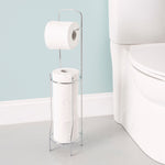 Load image into Gallery viewer, Home Basics Chrome Plated Steel Bath Tissue Organizer $10.00 EACH, CASE PACK OF 12
