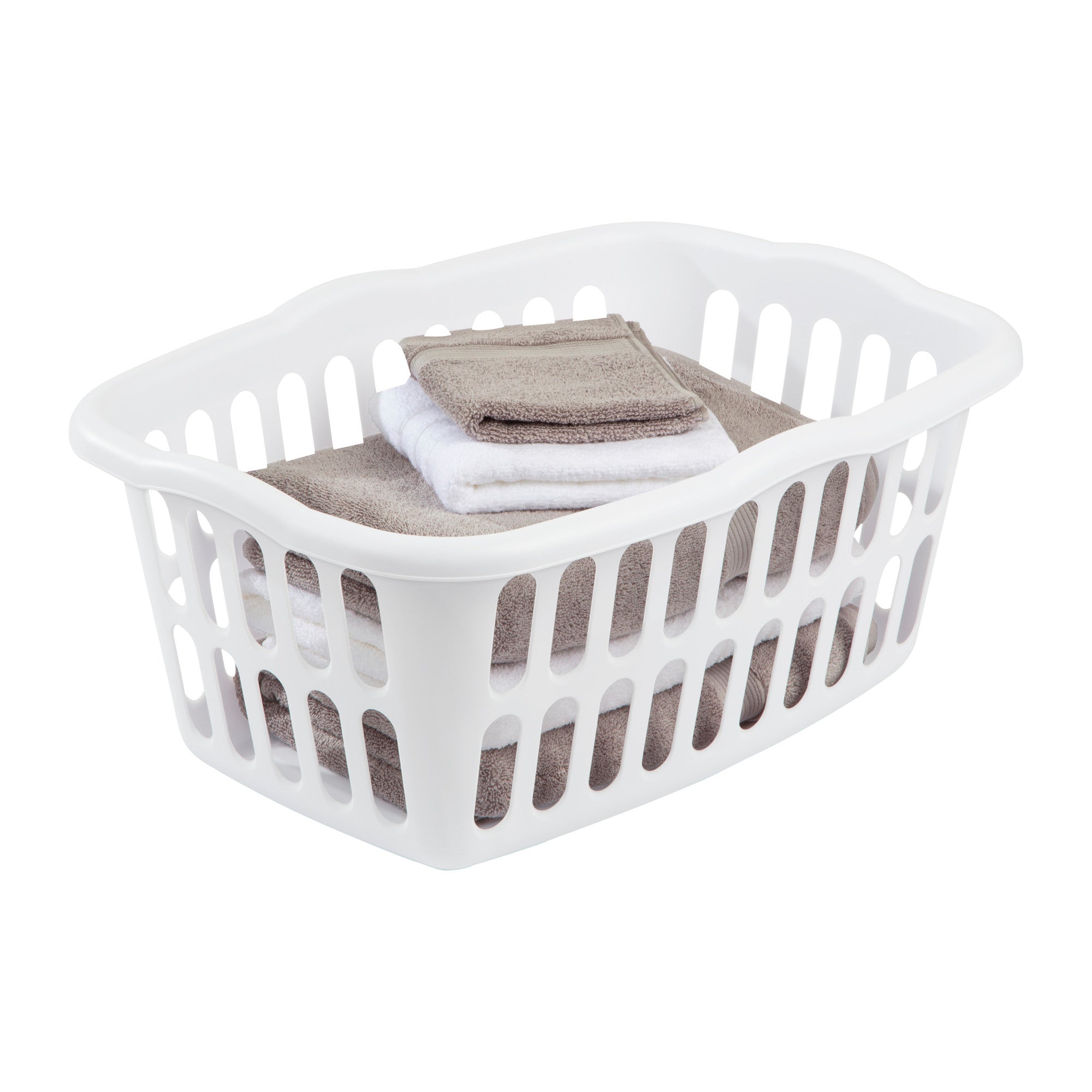 Sterilite 1.5 Bushel / 53 Liter Rectangular Laundry Basket - Clear