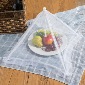 Home Basics  Square Mesh Collapsible Food Plate Cover, White $2.00 EACH, CASE PACK OF 24