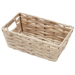 Load image into Gallery viewer, Home Basics Small Faux Rattan Basket with Cut-out Handles, Taupe $6.50 EACH, CASE PACK OF 6
