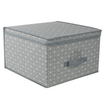Load image into Gallery viewer, Home Basics Diamond Collection Jumbo Storage Box, Grey $6.00 EACH, CASE PACK OF 12
