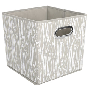 Home Basics Weave Collapsible Non-Woven Storage Bin with Grommet Handle, Taupe $5.00 EACH, CASE PACK OF 12
