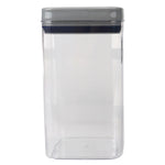 Load image into Gallery viewer, Michael Graves Design Twist ‘N Lock Square 2.3 Liter Clear Plastic Canister, Indigo $8.00 EACH, CASE PACK OF 6
