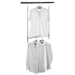 Load image into Gallery viewer, Home Basics Powder Coated Steel 2 Tier Hanging Closet Organizer, Grey $10.00 EACH, CASE PACK OF 6
