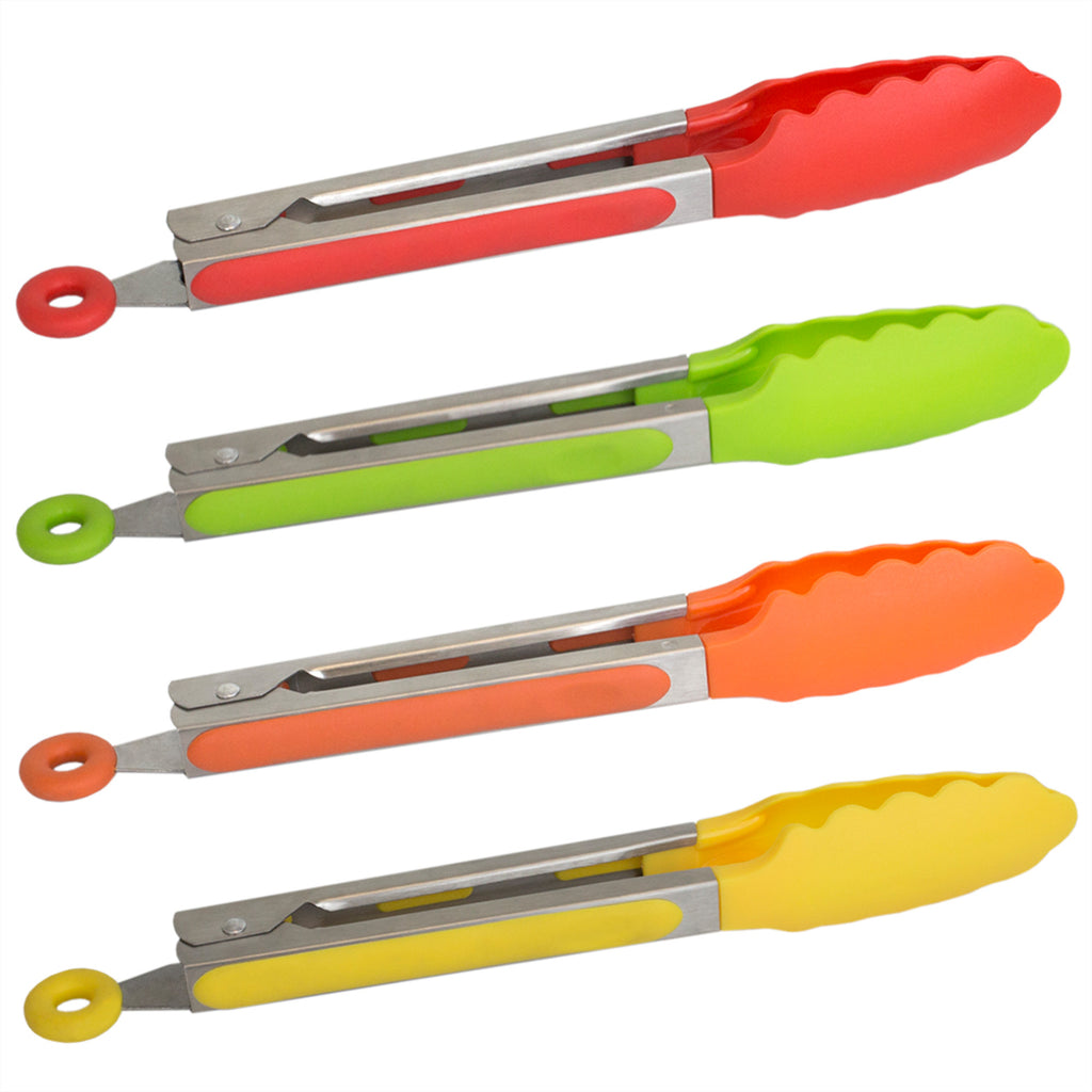 Home Basics 9" Salad Tongs - Assorted Colors