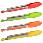 Load image into Gallery viewer, Home Basics 9&quot; Salad Tongs - Assorted Colors
