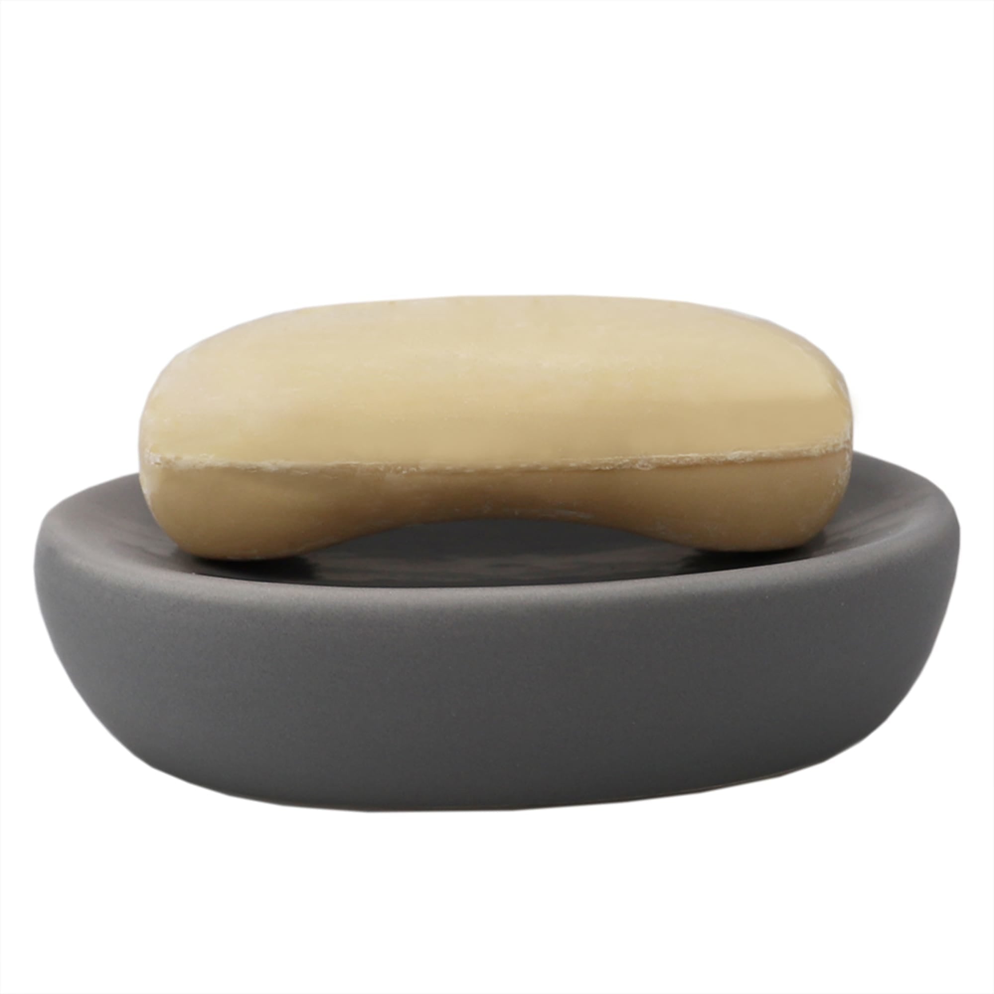 Home Basics Luxem 4 Piece Ceramic Bath Accessory Set, Grey $10.00 EACH, CASE PACK OF 12