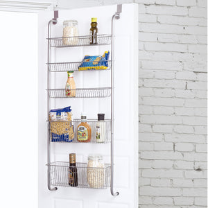 Home Basics Over the Door Kitchen Pantry Organizer, Silver $25.00 EACH, CASE PACK OF 6