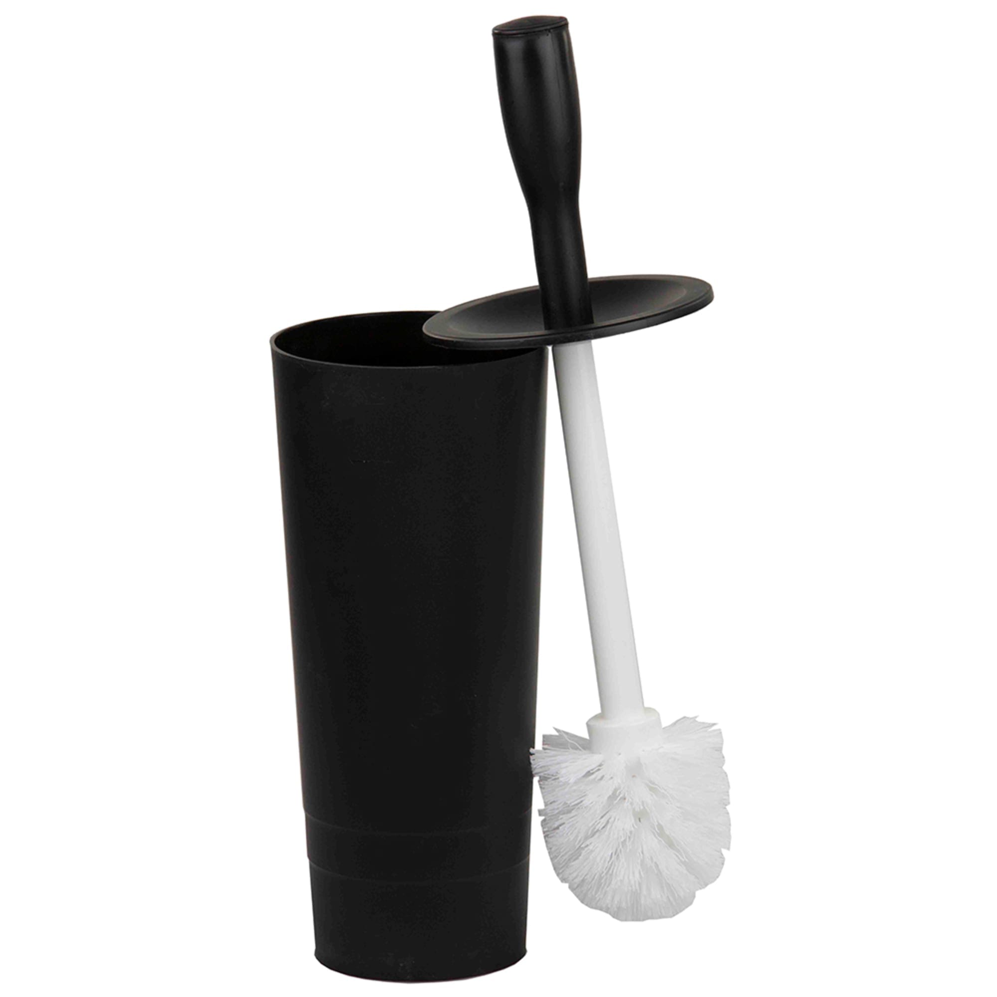 Home Basics Plastic Toilet Brush Holder, Black $6.00 EACH, CASE PACK OF 12