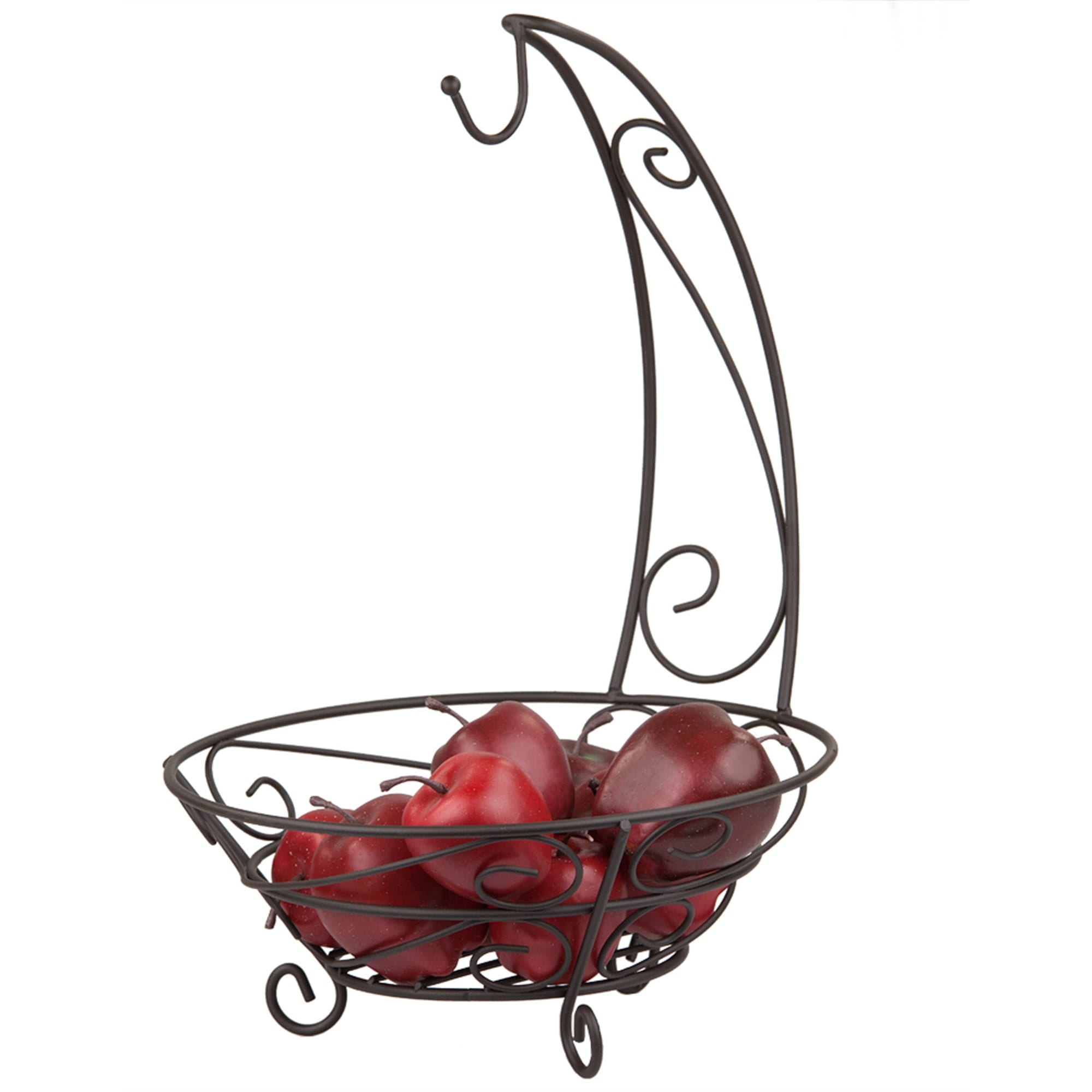 Home Basics Scroll Collection Steel Fruit Basket With Banana Tree, Bronze $10.00 EACH, CASE PACK OF 6