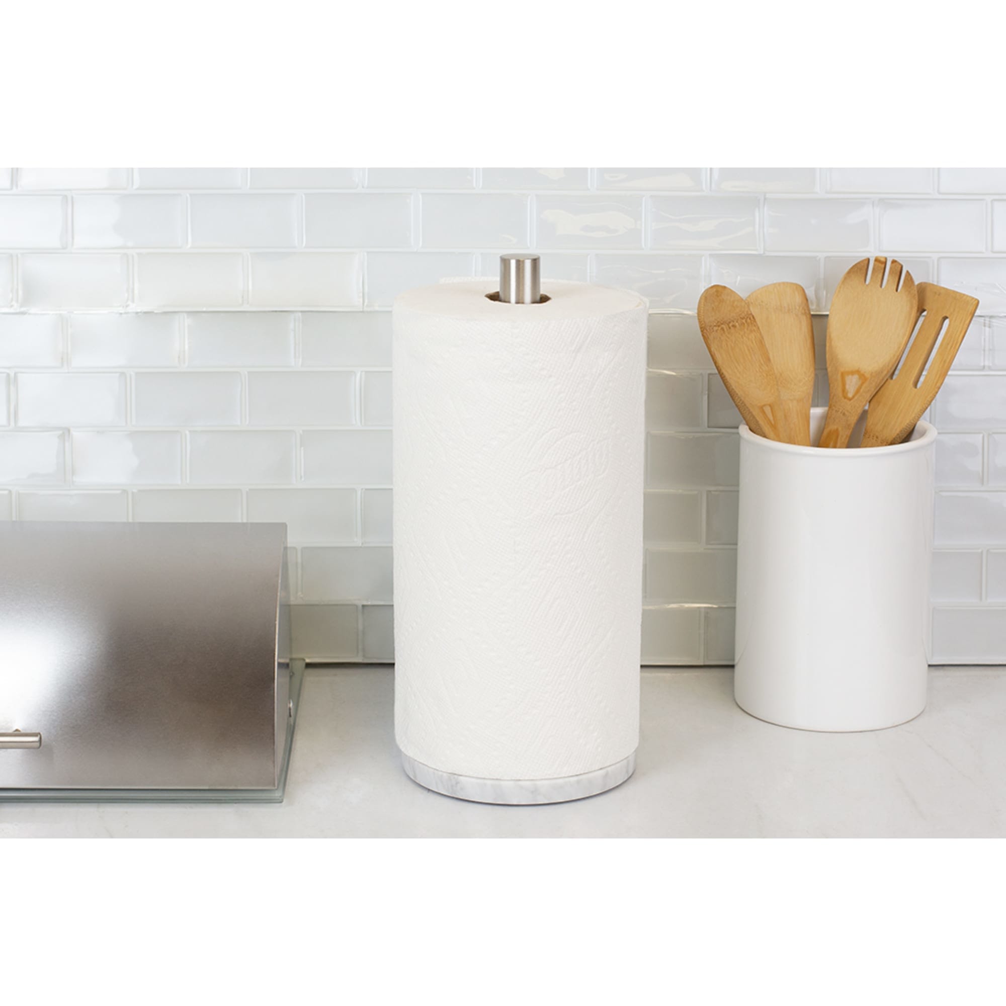 Home Basics Stainless Steel Paper Towel Holder with Marble Base $10.00 EACH, CASE PACK OF 6
