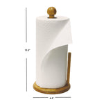 Load image into Gallery viewer, Home Basics  Easy Tear Bamboo Paper Towel Holder, Natural $6.00 EACH, CASE PACK OF 12
