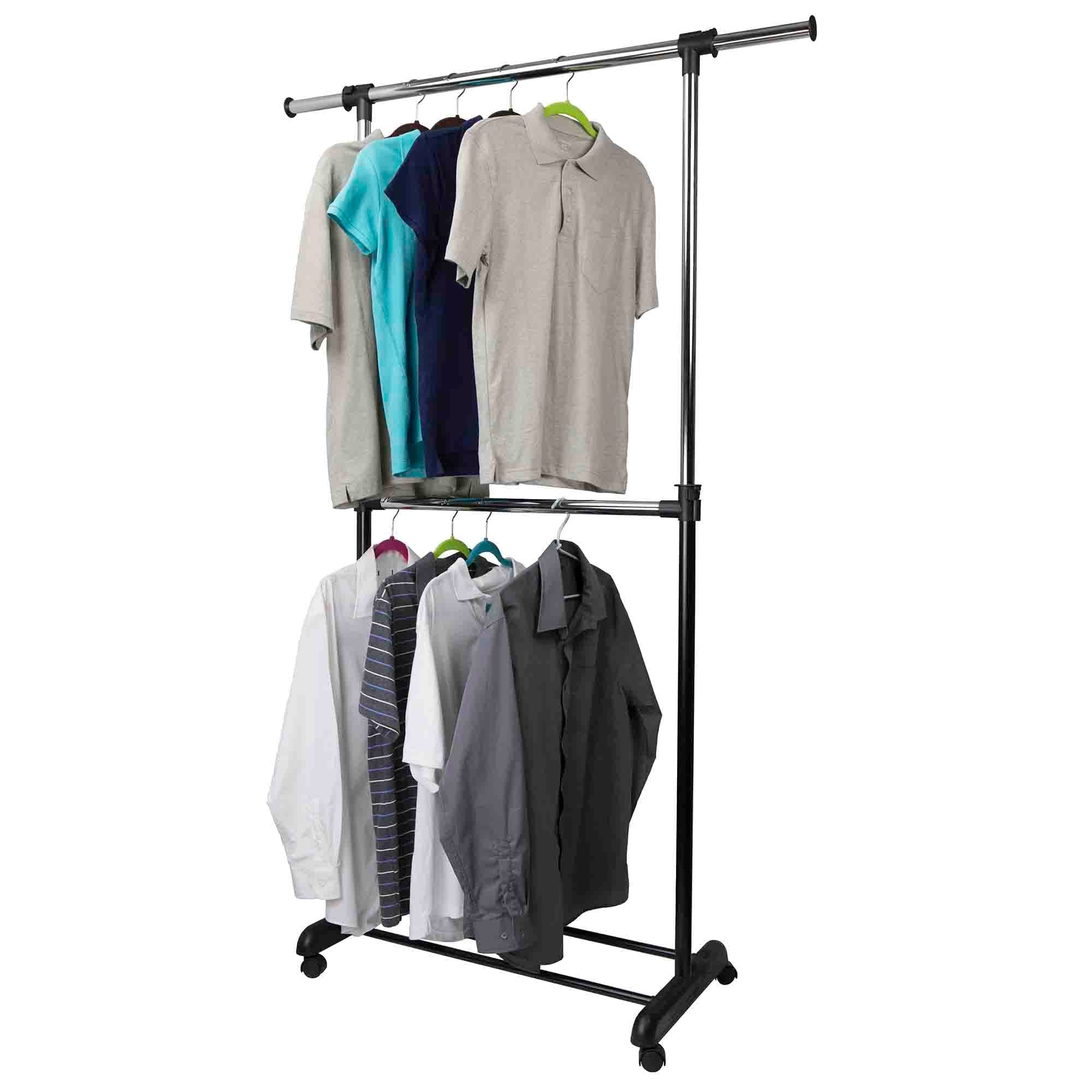 Home Basics 2 Tier Expandable Garment Rack, Black $20.00 EACH, CASE PACK OF 6