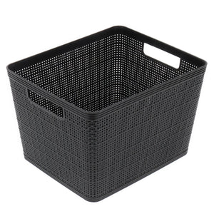 Home Basics Trellis Mezzo 2 Piece Plastic Baskets - Assorted Colors