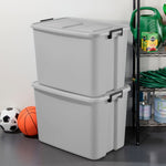 Load image into Gallery viewer, Sterilite 32 Gallon Latch Tote, Grey $30.00 EACH, CASE PACK OF 4
