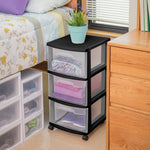 Load image into Gallery viewer, Sterilite 3 Drawer Cart, Black $35.00 EACH, CASE PACK OF 2
