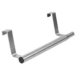 Load image into Gallery viewer, Home Basics Over the Cabinet Door Quick Install Hanging Modern Expandable Steel Towel Storage Rack, Chrome $3.00 EACH, CASE PACK OF 12
