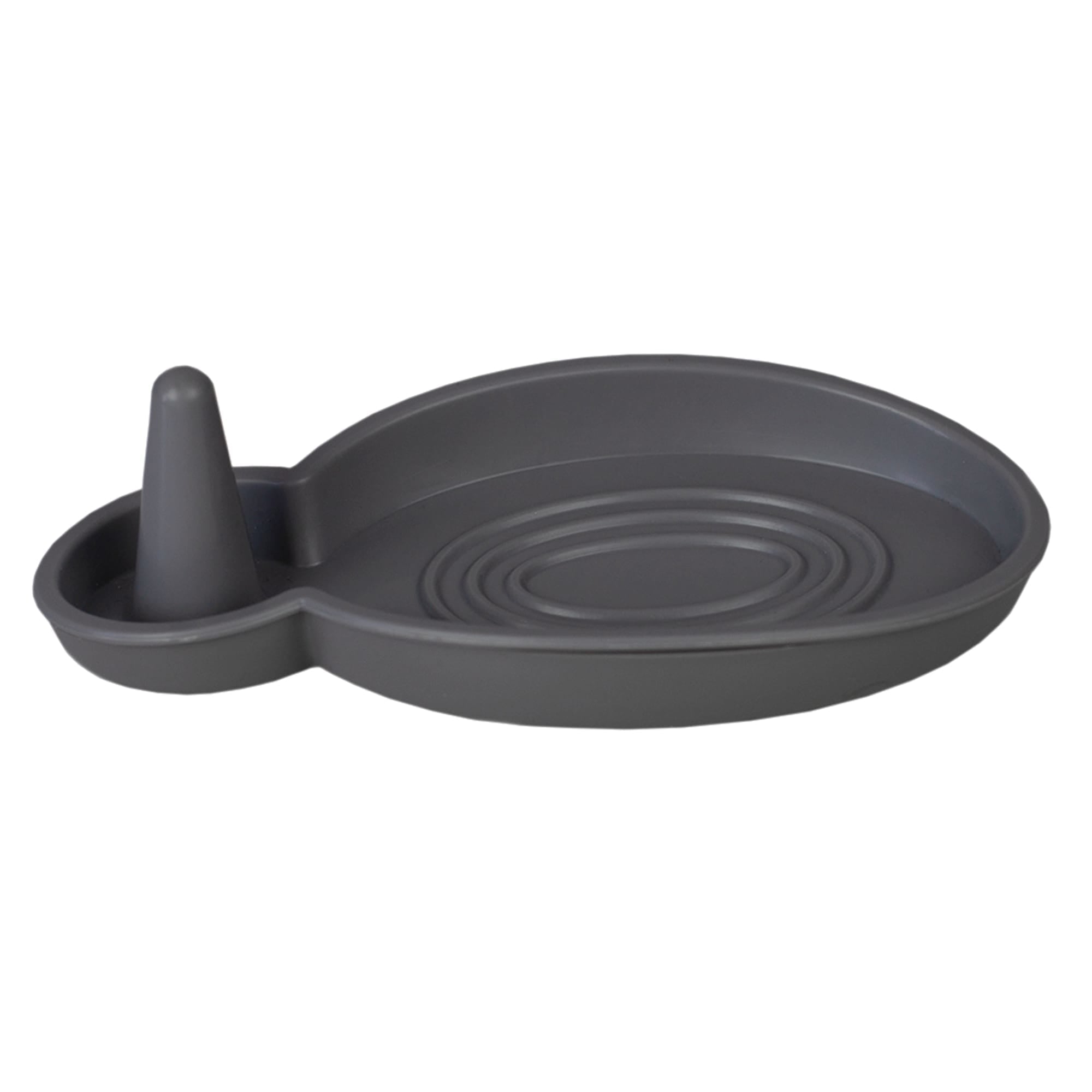 Home Basics Silicone Soap Dish and Ring Holder, Grey $1.50 EACH, CASE PACK OF 24