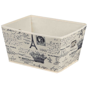 Home Basics Paris Collection Large Non-Woven  Storage Bin, Natural $5.00 EACH, CASE PACK OF 12