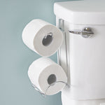 Load image into Gallery viewer, Home Basics Chrome Plated Steel Over the Tank Toilet Paper Holder $4.00 EACH, CASE PACK OF 12
