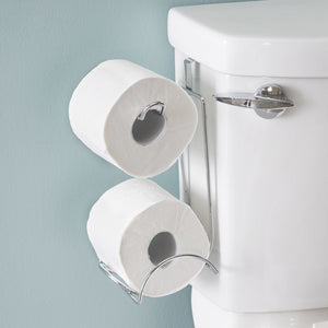 Home Basics Chrome Plated Steel Over the Tank Toilet Paper Holder $4.00 EACH, CASE PACK OF 12