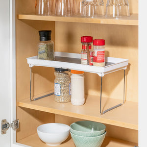 Home Basics Foldable Rubber Lined Plastic Kitchen Organizer Rack, Grey $4.00 EACH, CASE PACK OF 12