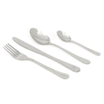 Load image into Gallery viewer, Home Basics Piper 16 Piece Stainless Steel Flatware Set, Silver $8.00 EACH, CASE PACK OF 12
