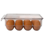 Load image into Gallery viewer, Michael Graves Design Stackable 12 Compartment Plastic Egg Container with Lid, Clear $5.00 EACH, CASE PACK OF 12
