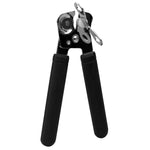 Load image into Gallery viewer, Home Basics Stainless Steel Manual Handheld Can Opener with Long Smooth Grip Rubber Handles, Black $2.00 EACH, CASE PACK OF 24
